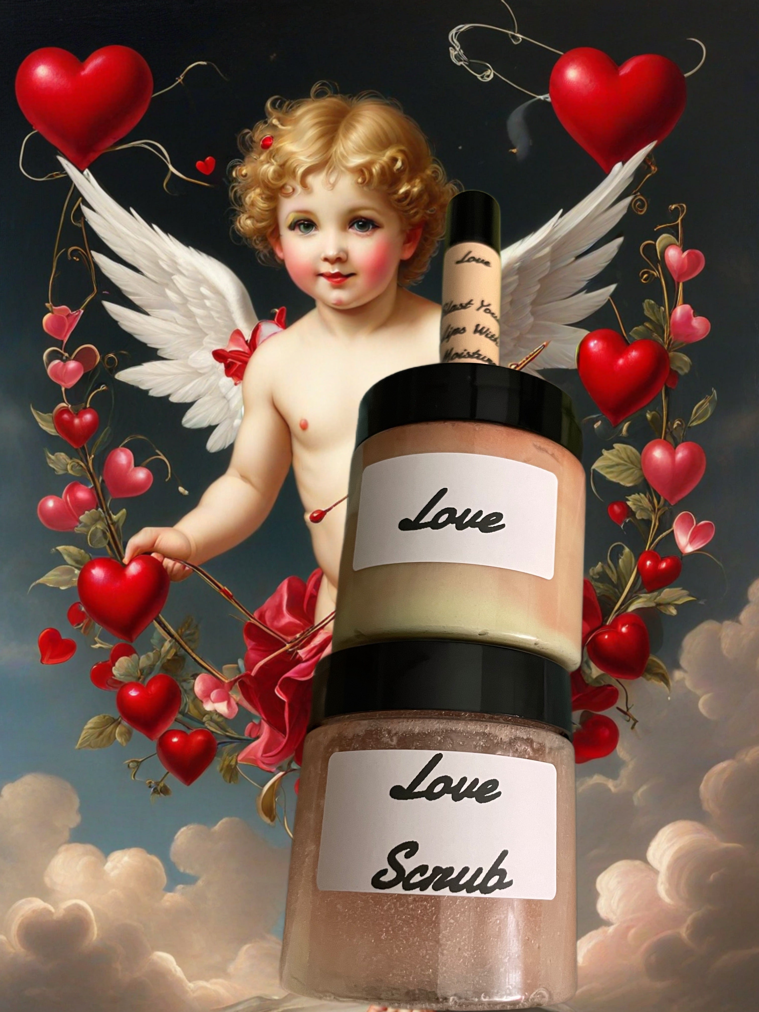 Love Hair and Body Moisturizer,  Body Scrub or Chapstick